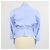 Camicia button-down cintata in cotone blu Alexander Wang - vista 3
