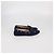 Mocassini slip-on in camoscio blu navy con fiocco Tod's - vista 3