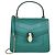 Bulgari Borsa a mano piccola Bvlgari Serpenti Forever in pelle verde