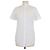 Camicia Gucci Equestrian a maniche corte e collo alla coreana in misto cotone bianco