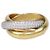 Anello Trinity De Cartier in Oro 18K Tre Toni Misura 49