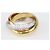 Anello Trinity De Cartier in Oro 18K Tre Toni Misura 49 - vista 5