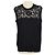 Top sem mangas Dolce & Gabbana em mistura de lã preto com painel de renda