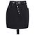 Minigonna in lana nera con borchie Alexander Wang Nero