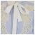 Camicia a maniche lunghe Valentino in cotone a righe blu/bianco con dettagli in pizzo e paillettes - vista 4