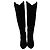 Botas altas Tom Ford de terciopelo negro con adornos TF Crystal