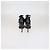 Sandali T-Strap Saint Laurent in pelle nera con borchie e frange Nero - vista 5