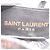 Sandali T-Strap Saint Laurent in pelle nera con borchie e frange Nero - vista 6