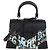 Borsa a mano Mini Saigon Goyard Black Goyardine Canvas Letters Camouflage Nero