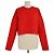 Loewe cropped Strickpullover aus roter Wollmischung mit Anagramm