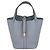 Hermès Borsa Hermes Picotin Lock 18 in pelle Clemence Gris Pantin
