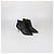 Botines Chanel de piel negra con puntera CC Negro - vista 2