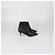 Botines Chanel de piel negra con puntera CC Negro - vista 3