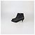 Botines Chanel de piel negra con puntera CC Negro - vista 4