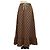 Falda midi Gucci de jersey GG marrón con dobladillo volantes Castaño