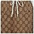 Falda midi Gucci de jersey GG marrón con dobladillo volantes Castaño - vista 4