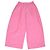 Autre Marque Fendi Kids weite Hose aus rosa Baumwollmischung mit FF-Elastikbund Pink