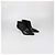 Céline Celine Black Leather Clear Spiked Heel Booties - view 2