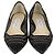 Jimmy Choo Ballerine a punta in nylon mesh nero e pelle