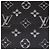 Sciarpa Logomania Shine in misto lana Monogram Louis Vuitton Nero/Metallico - vista 2
