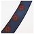 Sciarpa in seta Lanvin blu navy/rosso con decorazioni in cristallo - vista 2