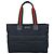 Gucci Black GG Canvas Web Handle Zip Tote Schwarz