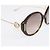 Gafas de sol redondas Gucci Brown Tortoise Gradient GG Castaño - vista 6