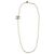 Collana lunga CC Chanel in metallo dorato, strass, perle sintetiche e lambskin