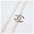 Collana lunga CC Chanel in metallo dorato, strass, perle sintetiche e lambskin - vista 6