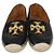Tory Burch Espadrillas Basse con Zeppa Ines in Pelle Nera Nero