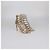 Sandali con tacco Rockstud Caged in pelle dorata Valentino D'oro - vista 2