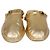 Pantofole Roman Stud in pelle dorata Valentino D'oro