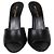 Saint Laurent LA 16 Sandalen aus schwarzem Leder