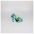 Sandali Slingback Gippy in gomma Cerulean/Giallo Fluo Saint Laurent Verde - vista 3
