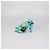 Sandali Slingback Gippy in gomma Cerulean/Giallo Fluo Saint Laurent Verde - vista 4