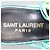 Sandali Slingback Gippy in gomma Cerulean/Giallo Fluo Saint Laurent Verde - vista 6