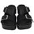 Sandali Ease in pelle nera con doppia fibbia Loewe Nero