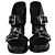 Sandali platform Alexander McQueen in pelle nera con doppia fibbia Nero