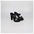 Sandali platform Alexander McQueen in pelle nera con doppia fibbia Nero - vista 2