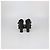 Sandali platform Alexander McQueen in pelle nera con doppia fibbia Nero - vista 5