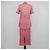 Set Burberry Camicia in Pizzo di Cotone Rosa e Gonna Midi con Cristalli Applicati - vista 3