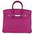 Hermès Borsa Birkin 25 Hermes Rose Magnolia in pelle Clemence con hardware Palladium