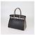Hermès Borsa Birkin 30 Hermes Struzzo Black/Gris Agate Palladium Spazzolato Special Order Nero - vista 2