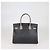 Hermès Borsa Birkin 30 Hermes Struzzo Black/Gris Agate Palladium Spazzolato Special Order Nero - vista 3