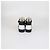 Chanel High Top Sneaker aus gestepptem Leder CC Schwarz/Weiß - Ansicht 5