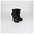 Stivaletti platform in pelle nera Yves Saint Laurent Nero - vista 2