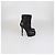 Stivaletti platform in pelle nera Yves Saint Laurent Nero - vista 3
