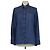 Camicia a maniche lunghe in denim lavato blu Brunello Cucinelli