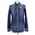 Camicia a maniche lunghe Dsquared2 in denim blu lavato e distressed