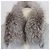 Sciarpa da spalla Brunello Cucinelli in cashmere grigio e pelliccia di volpe - vista 6